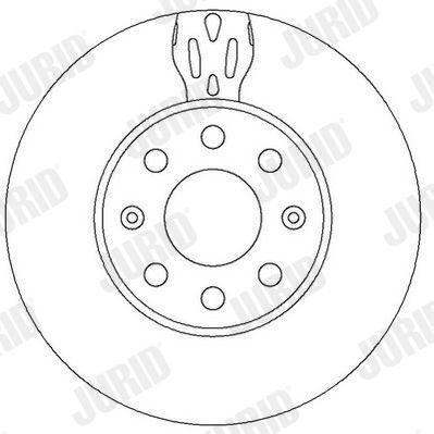 диск тормозной передний Corsa D 06-, Fiat Grande Punto 05-