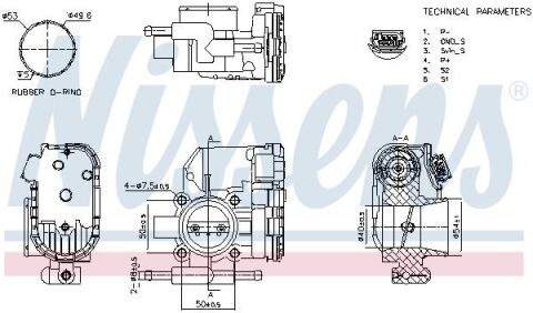 Дроссельная заслонка Astra H/G 1,2-1,4, Corsa D, Meriva