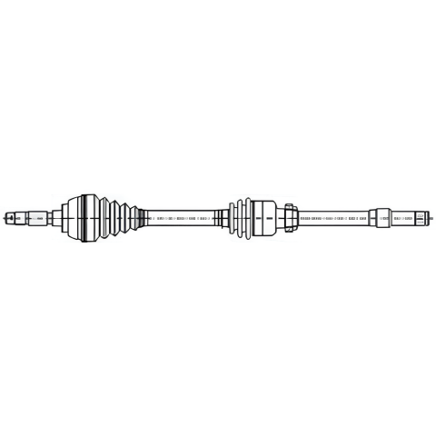 Піввісь (передня) (R) Renault Espace 1.9dCi/2.0 02- (27z/39z/996mm) МКПП Піввісь (передня) (R) Renault Espace 1.9dCi/2.0 02- (27z/39z/996mm) МКПП