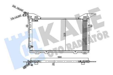 KALE DB Радиатор кондиционера W210