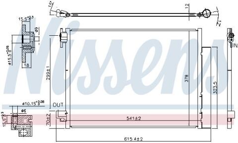 Конденсер RENAULT TWINGO III (14-) 0.9 TCE