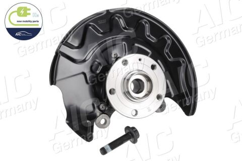 Кулак поворотнiй в зборi зi ступицею та кожухом