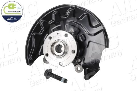 Кулак поворотнiй в зборi зi ступицею та кожухом