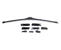 Щітка склоочисника безкаркасна (500мм) YARIS 01-05/SWIFT 89-96/ACCENT 94-05/NUBIRA 97- (9 перехідників)