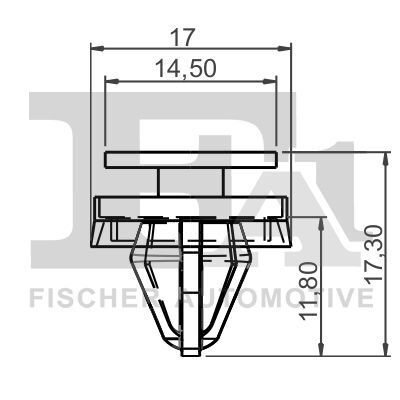 Кліпса кріплення (к-кт 5 шт) Ford Transit 14-