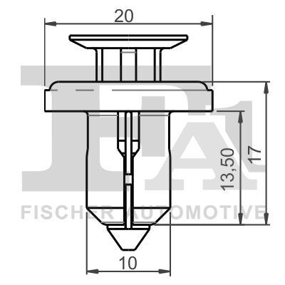 Клипса крепления (к-кт 5шт) Honda