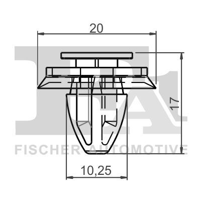 Клипса крепления обшивки (к-кт 5 шт) Citroen Jumper/Peugeot Boxer/Fiat Ducato 01-06