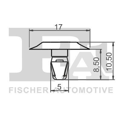 Клипса крепления обшивки (к-кт 5шт) Citroen Jumper 06-/Renault Kangoo 97-