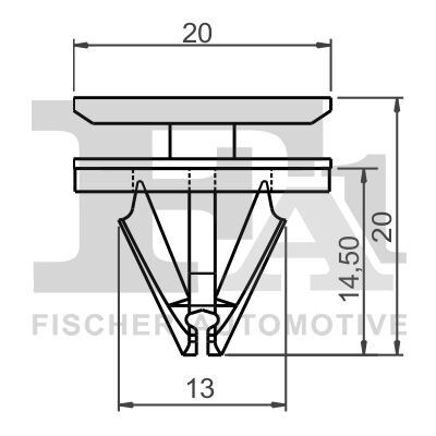 Кліпса кріплення обшивки (к-кт 5 шт) Citroen C3/Ford Fiesta/Kuga 12-