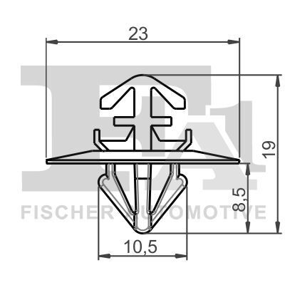 Кліпса кріплення молдинга (к-кт 5шт) MB Sprinter 906/VW Crafter 06-