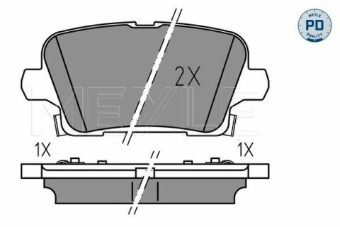 Колодки гальмівні (задні) Opel Insignia B 17-