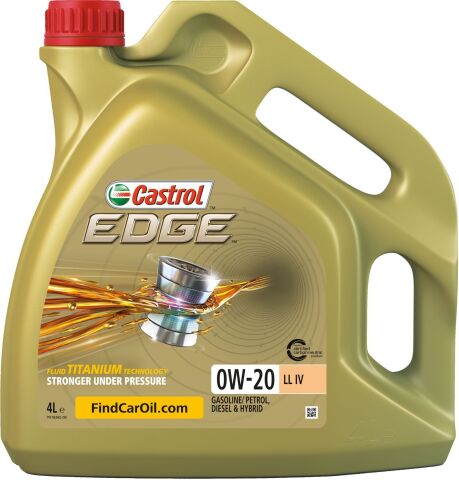 Моторное масло CASTROL EDGE 0W-20 LL IV, 4 литра