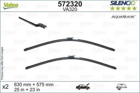 Щітки склоочисника безкаркасні (630/575 мм) MERCEDES-BENZ S-CLASS (W222, V222, X222) S 400 (222.165)