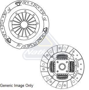 Комплект зчеплення Caddy I/Golf III/Jetta 1.6D/1.8/1.9TD -93 (210mm) Заміна CK9155