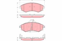 Комплект тормозных колодок из 4 шт. дисковые