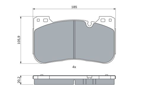 Колодки тормозные (передние) BMW 5 (G30/F90) 17-/X5 (G05/F95) 19- (Brembo)