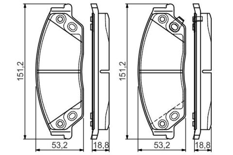 Колодки гальмівні (передні) Toyota Camry 11-18 Колодки гальмівні (передні) Toyota Camry 11-18