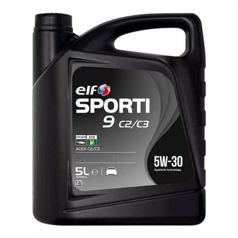 Моторное масло ELF SPORTI 9 C2/C3 5W-30, 5 литров Моторное масло ELF SPORTI 9 C2/C3 5W-30, 5 литров
