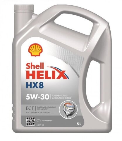 Моторное масло Shell Helix HX8 ECT5W-30, 5 литров