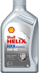 Моторна олива Shell Helix HX8 Synthetic 5W-40, 1 літр