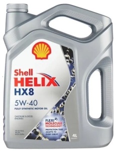 Моторна олива Shell Helix HX8 Synthetic 5W-40, 4 літри