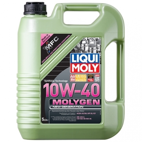 Моторное масло LIQUI MOLY Molygen New Generation 10W-40, 5 литров