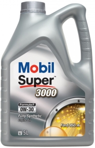 Моторное масло MOBIL SUPER 3000 FORMULA F 0W-30, 5 литров