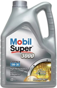 Моторна олива MOBIL SUPER 3000 FORMULA RN 5W-30, 5 літрів