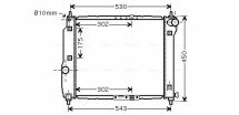 Радиатор охлаждения Chevrolet Aveo 1.2/1.5 2005– Daewoo Радиатор охлаждения Chevrolet Aveo 1.2/1.5 2005– Daewoo
