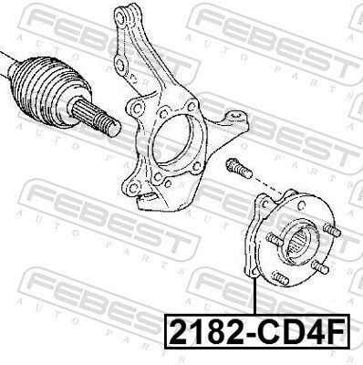 Підшипник маточини перед. Ford Galaxy III/S-Max 15-/Edge AWD 15-18 Підшипник маточини перед. Ford Galaxy III/S-Max 15-/Edge AWD 15-18