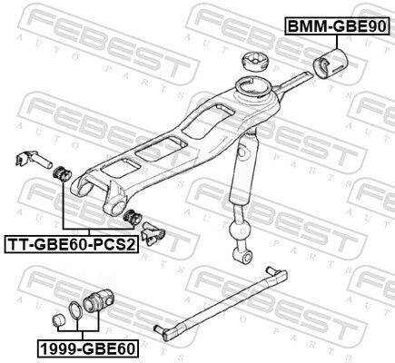 Втулка куліси КПП BMW E36/E46/E90 2.8-3.0 93-11