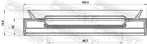 Сальник привода 48.7X100.4X10X14.9 BMW TOURING 3.0 99-