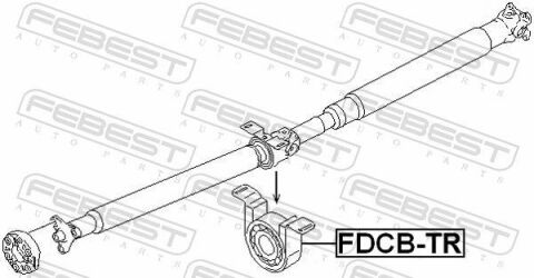 Подвесной подшипник карданного вала TRANSIT 2.2 TDCi 06-14