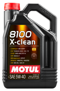 Моторна олива MOTUL X-clean 8100 5W-40, 4 літри
