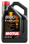Моторна олива Motul 8100 X-cess gen2 5W-40, 5 літрів