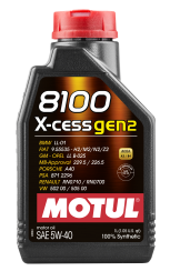 Моторна олива MOTUL 8100 X-cess gen2 5W-40, 1 літр