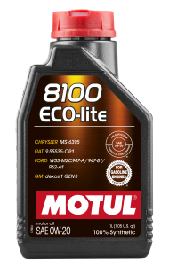 Моторное масло Motul 8100 ECO-lite 0W-20, 1 литр