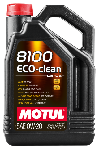 Моторное масло MOTUL Eco-clean 8100 0W-20, 5 литров