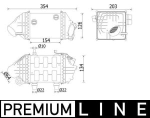 Интеркулер BMW 5/6 (F06,F10,F12,F13)