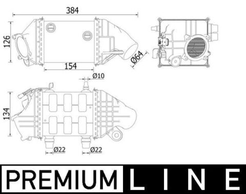 Інтеркулер BMW 5/6 (F06,F10,F12,F13)