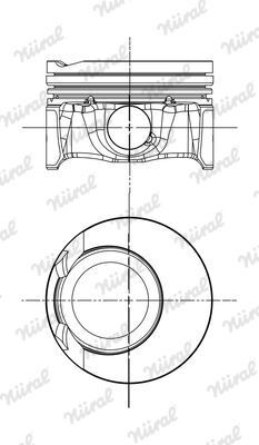 Поршень в комплекті на 1 циліндр, STD