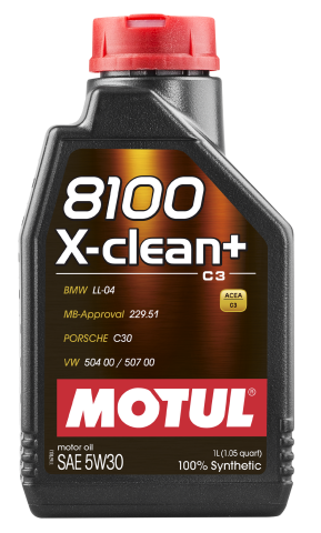 Моторное масло MOTUL 8100 X-clean+ 8100 5W-30, 1 литр Моторное масло MOTUL 8100 X-clean+ 8100 5W-30, 1 литр