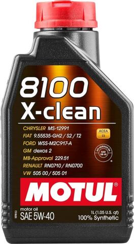 Моторна олива MOTUL 8100 X-clean 8100 5W-40, 1 літр