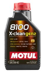 Моторное масло MOTUL 8100 X-clean gen2 5W-40, 1 литр Моторное масло MOTUL 8100 X-clean gen2 5W-40, 1 литр