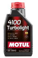 Моторна олива Motul 4100 Turbolight 10W-40, 1 літр
