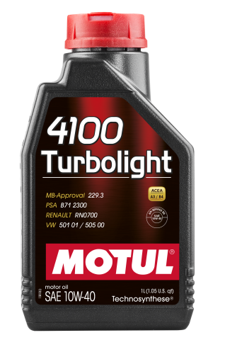 Моторна олива Motul 4100 Turbolight 10W-40, 1 літр Моторна олива Motul 4100 Turbolight 10W-40, 1 літр