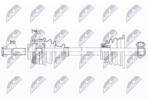 ПІВВІСЬ | RENAULT CLIO II 98-, THALIA I/II 98-, KANGOO 98-, TWINGO I 96- /ЛІВ/