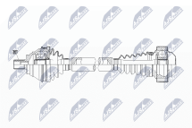 Піввісь | VW/AUDI/SKODA/SEAT ENG.1.8TFSI PASSAT 07-14, GOLF VI 08-, CC 11-16, CADDY 1.2TSI,1.6/1,9TDI 04-, OCTAVIA II 04-, SUPERB II 08-, A3 06-, ALTEA 05-, LEON 05- /ЛІВ,MTM/ 
