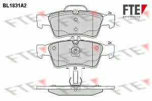 Колодки тормозные (задние) MB E-class (W211/W212) 99-