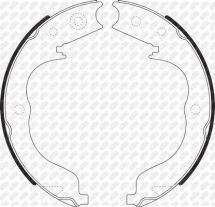 Колодки тормозные барабанные